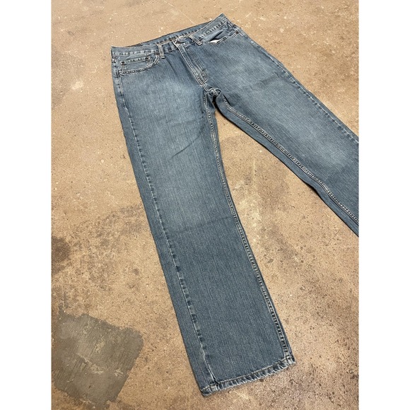 Levis 559 Jeans Mens 36x34 Blue Denim Relaxed Fit Straight Leg Zip Fly Waterless - Picture 2 of 16